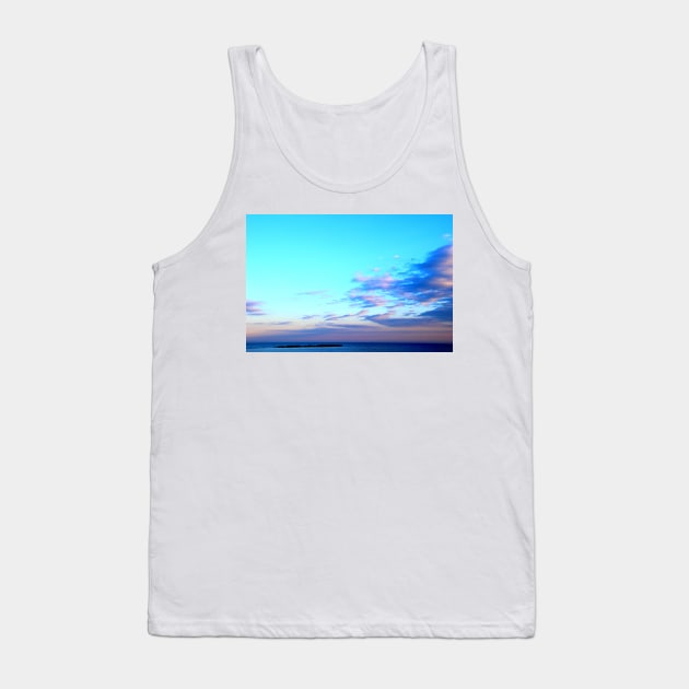 Sky with scenic clouds over the sea Tank Top by KristinaDrozd